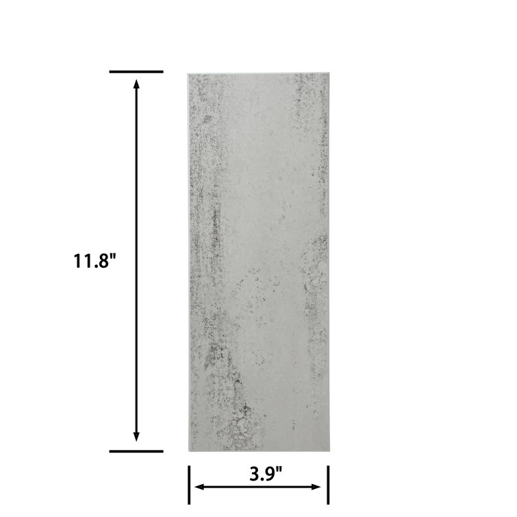Glossy Alpine Stone Composite Peel and Stick Subway Tile