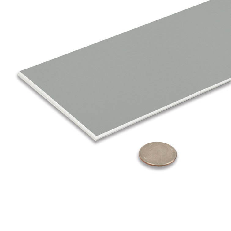 Matte Stone 4'' x 12'' Peel and Stick Subway Tile