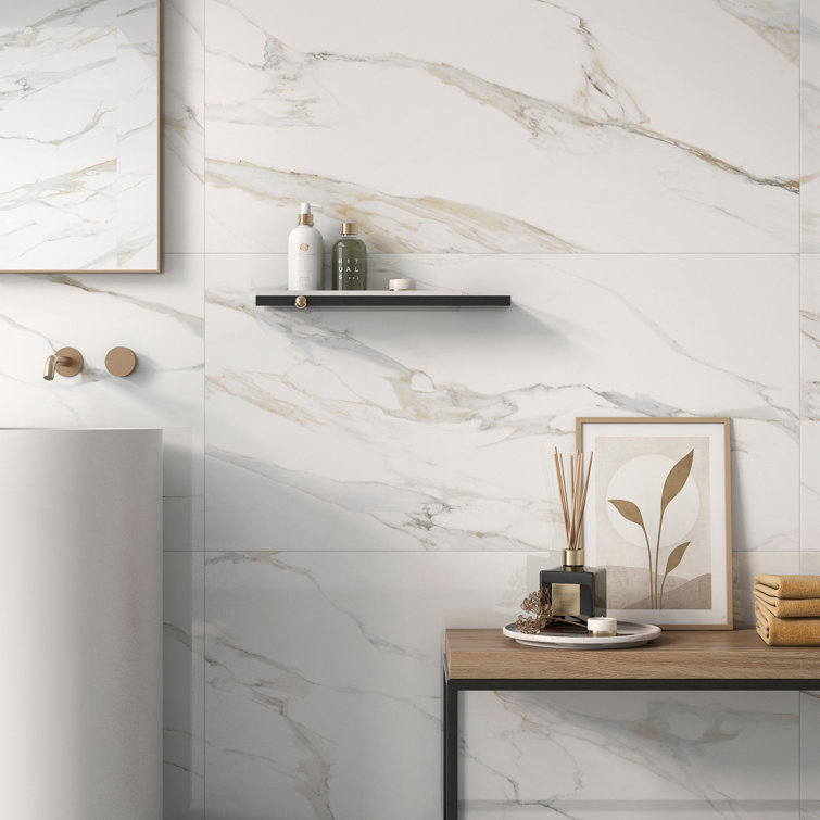 Aurora Gold 24'' x 48'' Polished Porcelain Tile