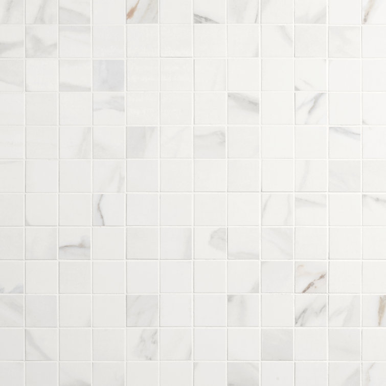 Aurora Gold Matte Porcelain Mosaic Tile Sheet 11.81'' x 11.81''