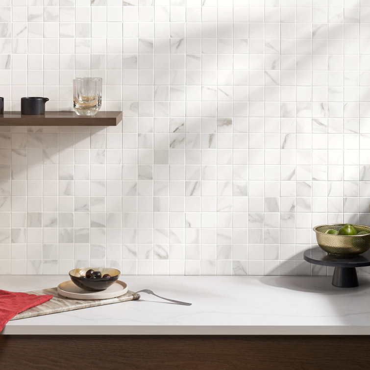 Aurora Gold Matte Porcelain Mosaic Tile Sheet 11.81'' x 11.81''