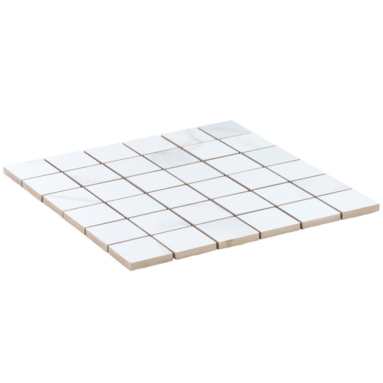 Aurora Gold Matte Porcelain Mosaic Tile Sheet 11.81'' x 11.81''