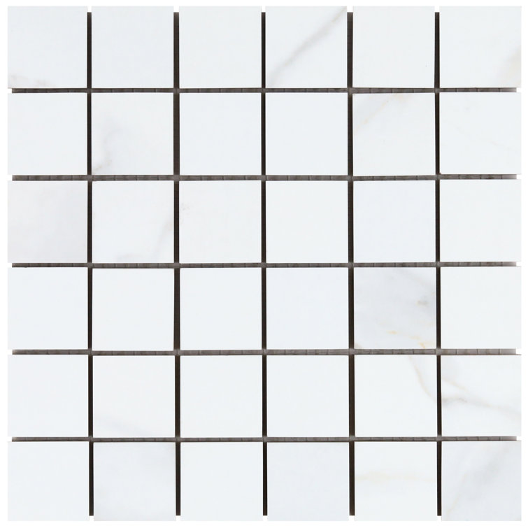 Aurora Gold Matte Porcelain Mosaic Tile Sheet 11.81'' x 11.81''