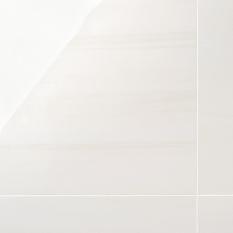 Terius Dolomite Warm White Polished Marble Look Porcelain Tile