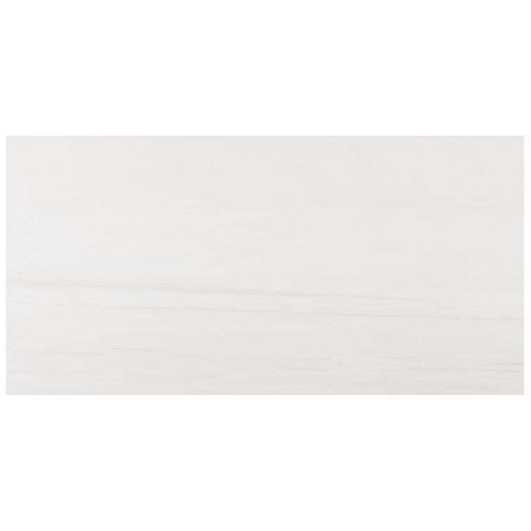 Terius Dolomite Warm White Polished Porcelain Large Format Tile