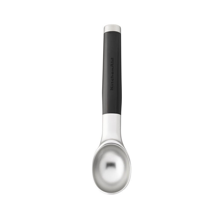 Chrome and Black Ergonomic Ice Cream Scoop