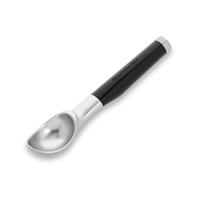 Chrome and Black Ergonomic Ice Cream Scoop