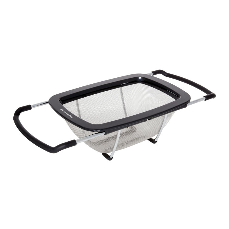 KitchenAid Black Stainless Steel Expandable Colander