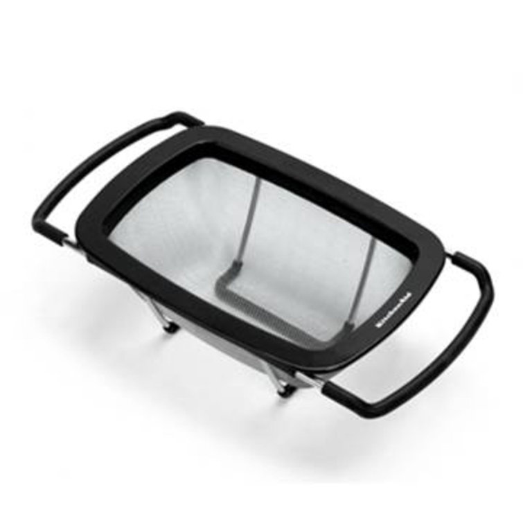 KitchenAid Black Stainless Steel Expandable Colander