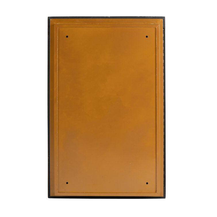 Antique Gold Metal Surface Mount Medicine Cabinet