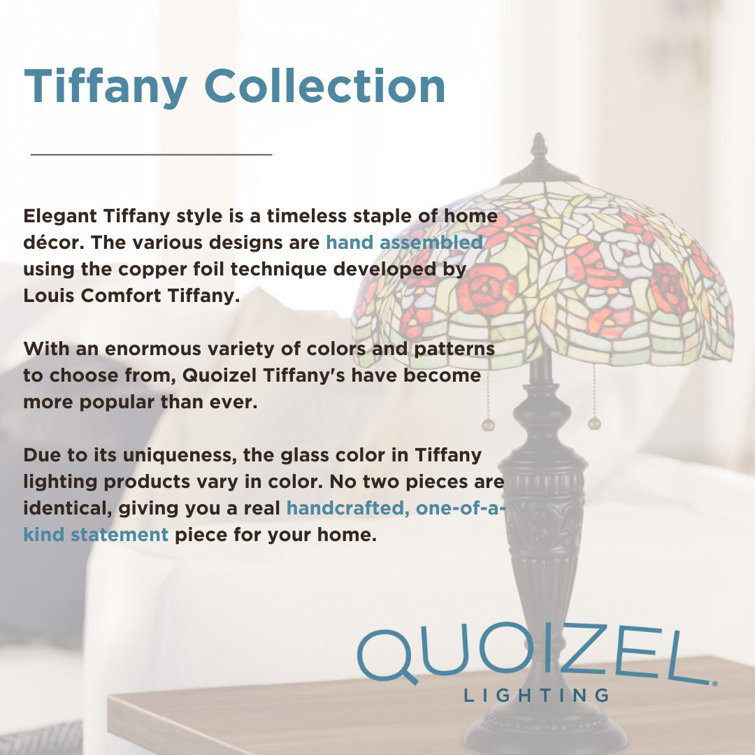Stephen Geometric Tiffany-Style Bronze Floor Lamp, 59.5" Height