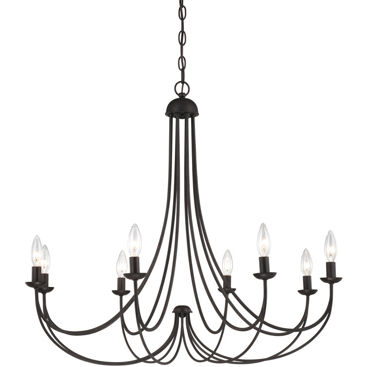 Imperial Bronze 8-Light Candle Style Chandelier