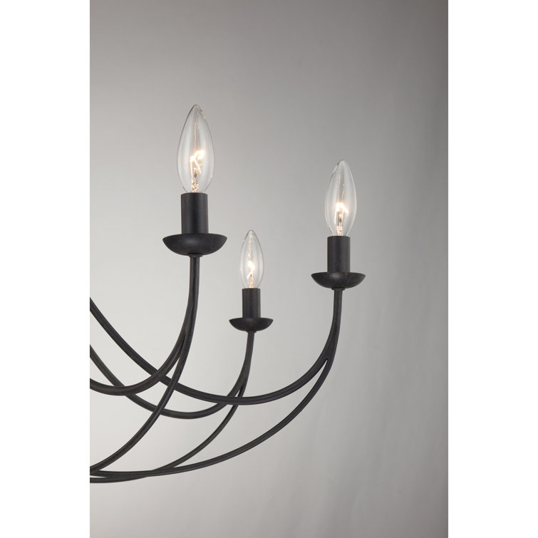 Imperial Bronze 8-Light Candle Style Chandelier