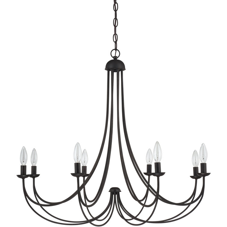 Imperial Bronze 8-Light Candle Style Chandelier