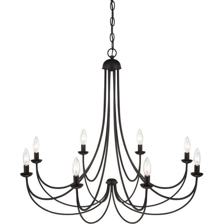 Imperial Bronze 8-Light Candle Style Chandelier