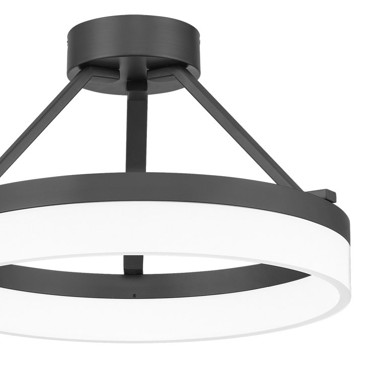 Cohen Halo Glow LED Semi-Flush Mount in Oil-Rubbed Bronze