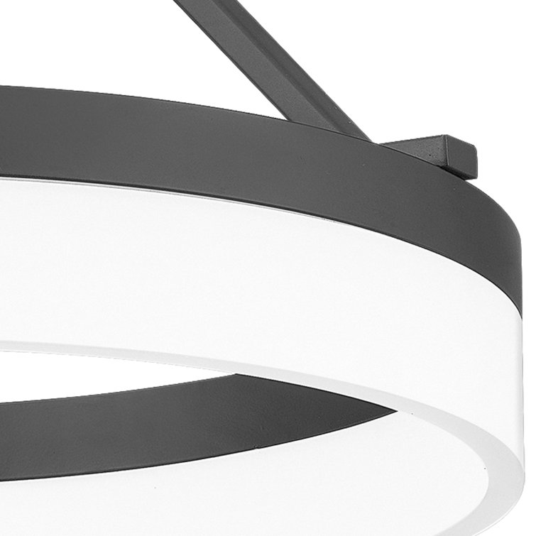 Cohen Halo Glow LED Semi-Flush Mount in Oil-Rubbed Bronze
