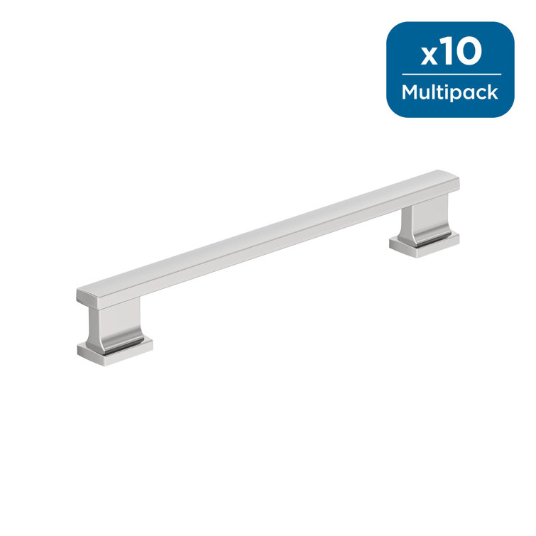 Polished Chrome Modern Cabinet Pull with Mounting Hardware