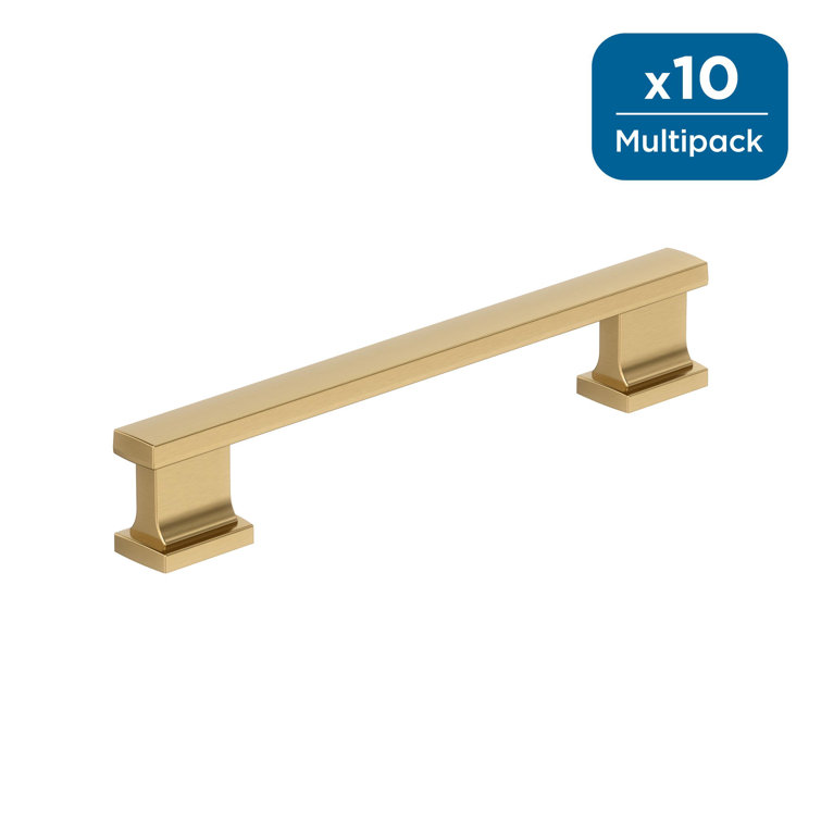 Champagne Bronze 5-1/16" Center-to-Center Cabinet Pulls, 10-Pack