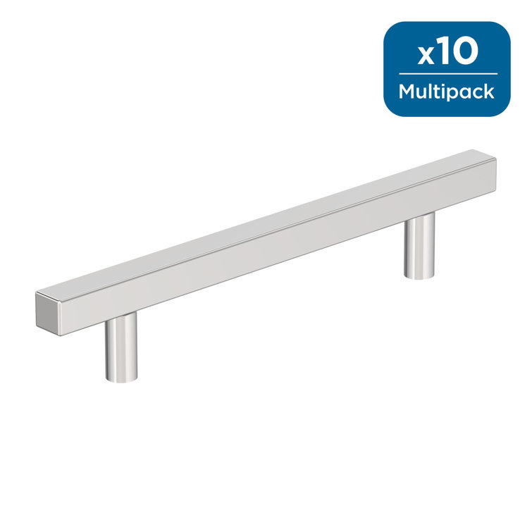 Polished Chrome 7.38" Bar Cabinet Pulls with Mounting Hardware