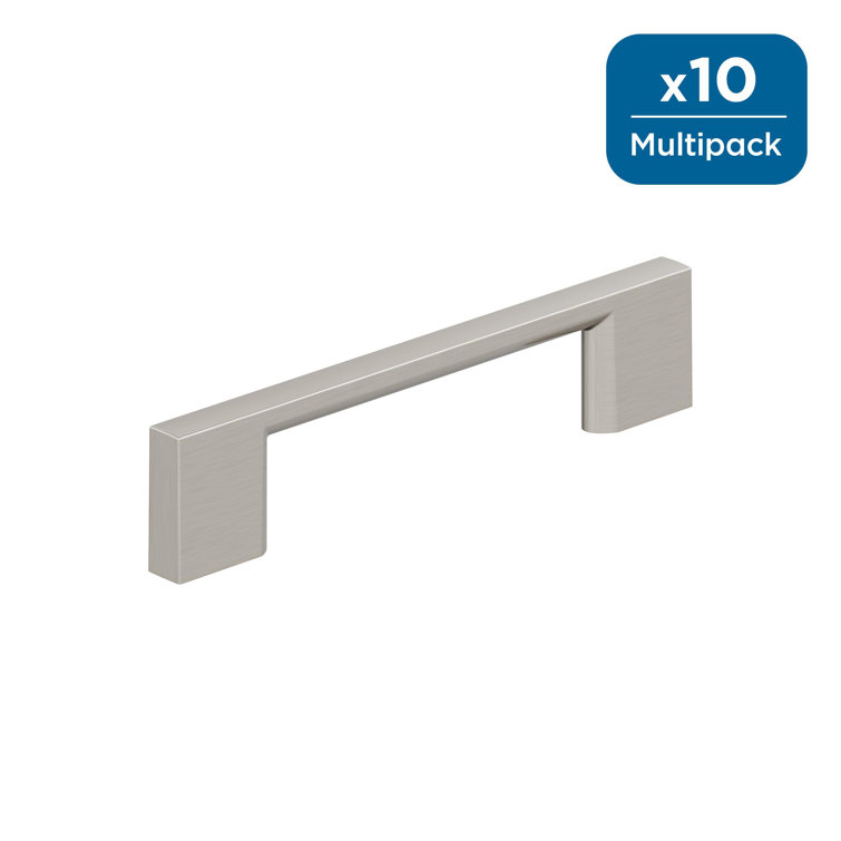 Satin Nickel 4.88" Modern Cabinet Pulls with Mounting Hardware
