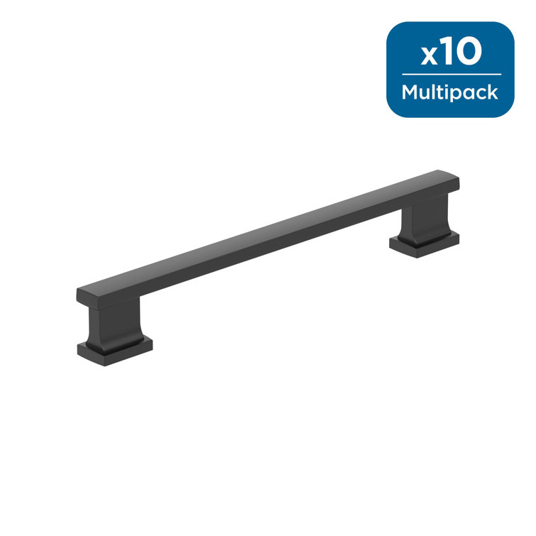 Matte Black Modern Cabinet Pull with Mounting Hardware