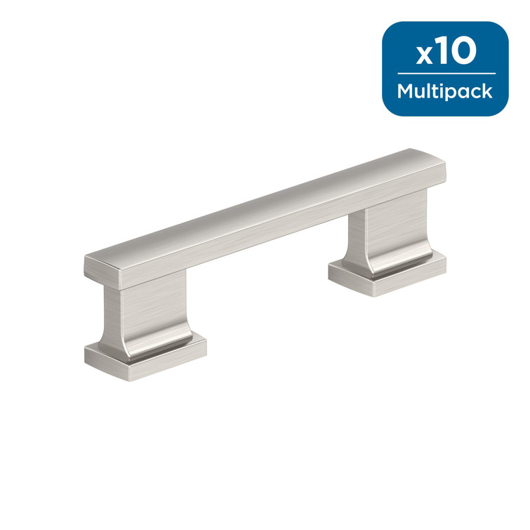 Satin Nickel Brushed Modern Cabinet Bar Pulls with Mounting Hardware