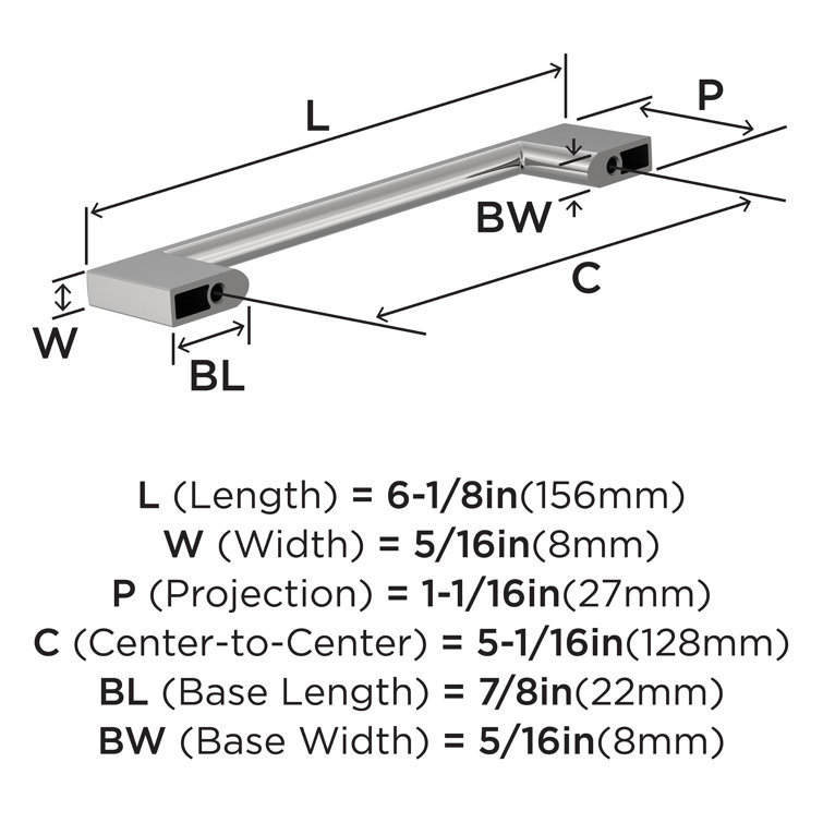5 1/16" Center Handle Pull Multipack