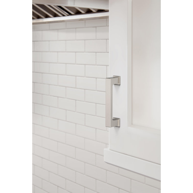 Satin Nickel Brushed Modern Cabinet Pulls with Mounting Hardware