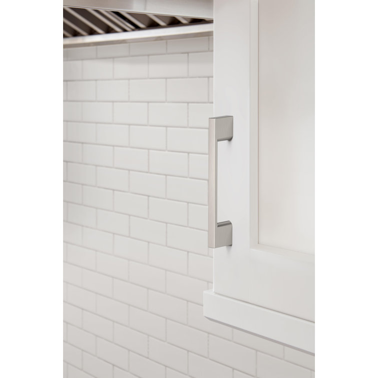 Satin Nickel 4.88" Modern Cabinet Pulls with Mounting Hardware