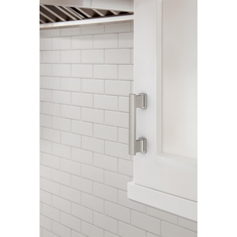 Satin Nickel Brushed Modern Cabinet Bar Pulls with Mounting Hardware