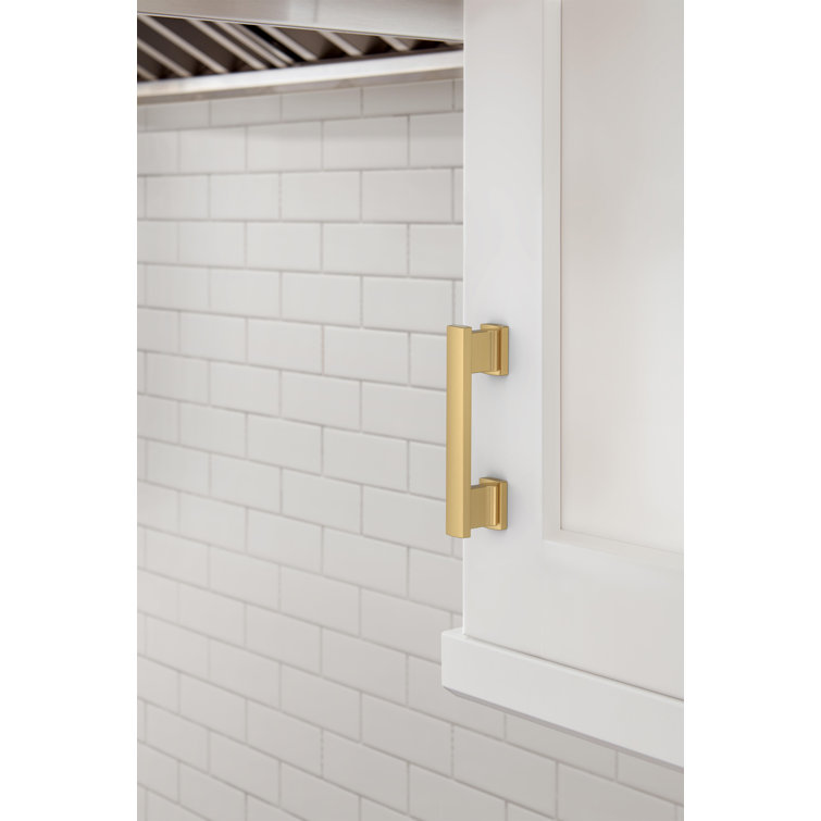 Champagne Bronze Modern Cabinet Pull with Mounting Hardware