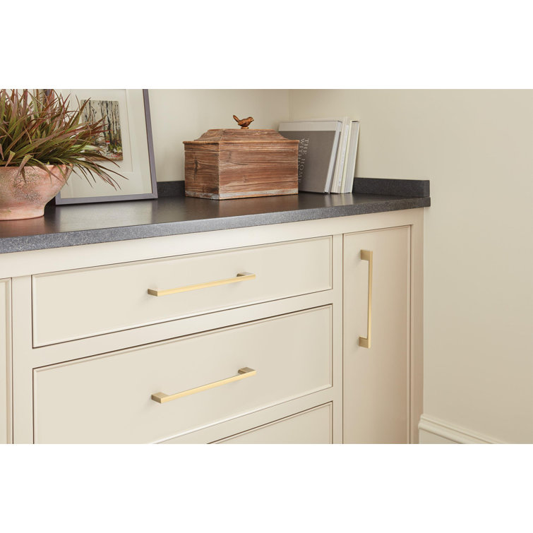 Champagne Bronze Matte Modern Cabinet Pull Bar, 10 Pack
