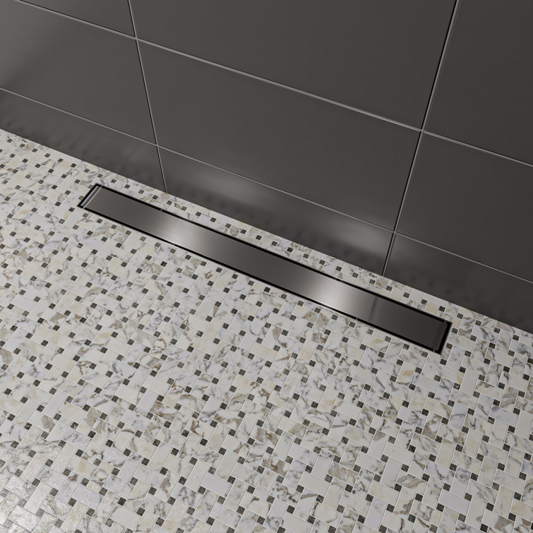 32" Brushed Stainless Steel Linear Shower Drain