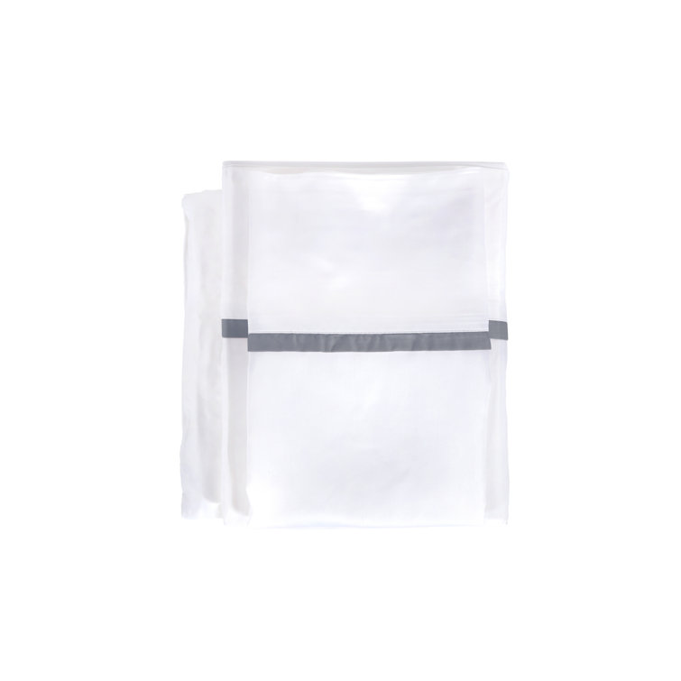 California King White and Ocean Cotton Bamboo Sheet Set
