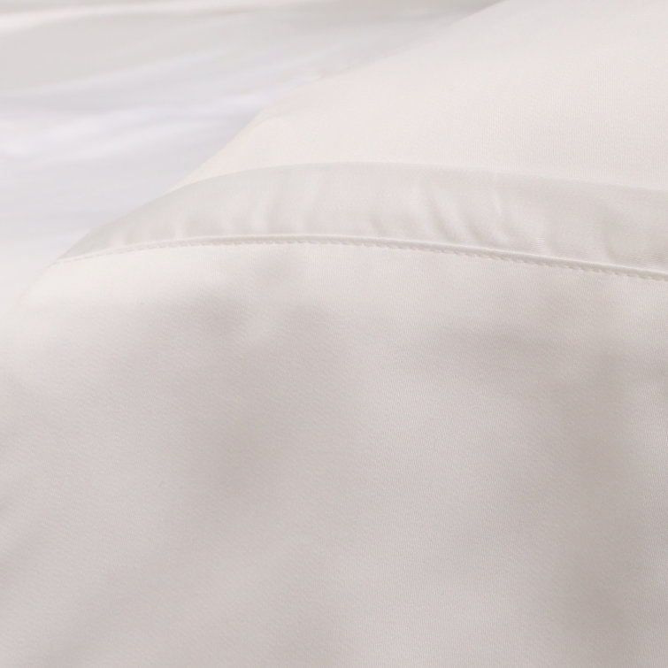 California King White and Ocean Cotton Bamboo Sheet Set