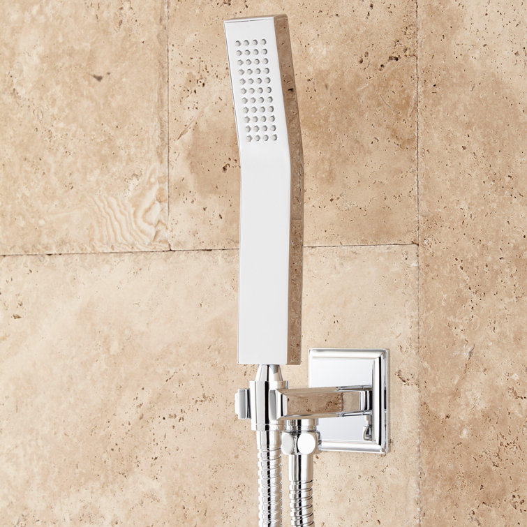 Chrome Multi-Head Rain Shower System with Handheld