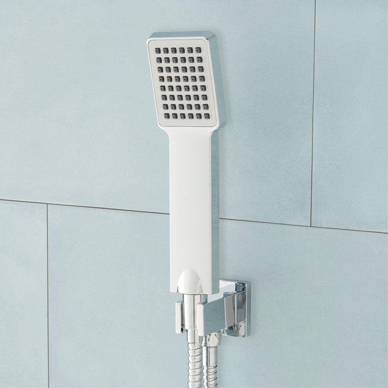 Chrome Square Rainfall Shower System with Handheld