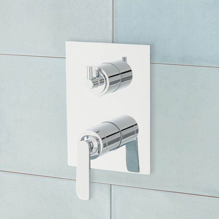 Chrome Square Rainfall Shower System with Handheld