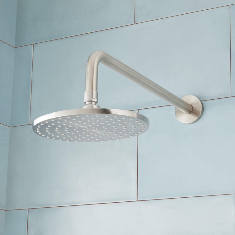 Brushed Nickel Adjustable Rainfall Shower System with Handheld
