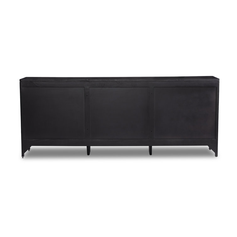 Black Coastal 9-Drawer Cane Front Dresser
