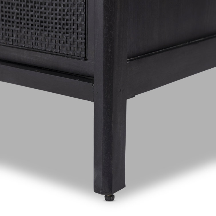 Black Coastal 9-Drawer Cane Front Dresser