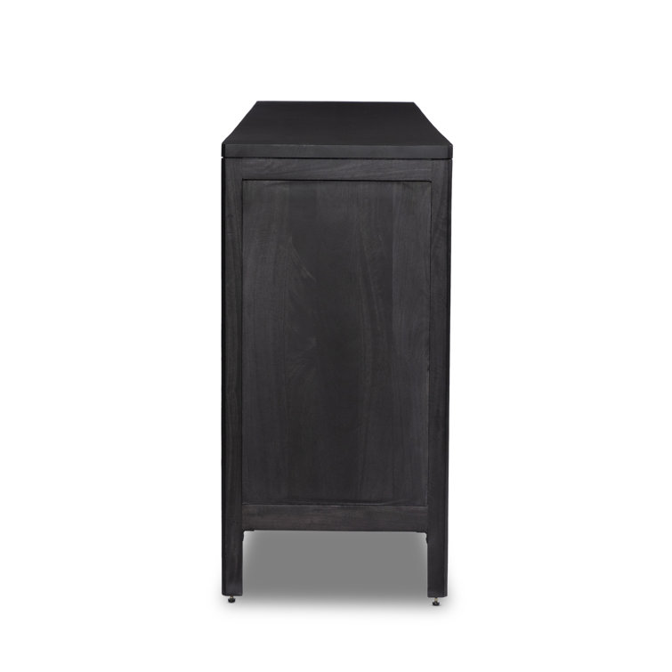 Black Coastal 9-Drawer Cane Front Dresser