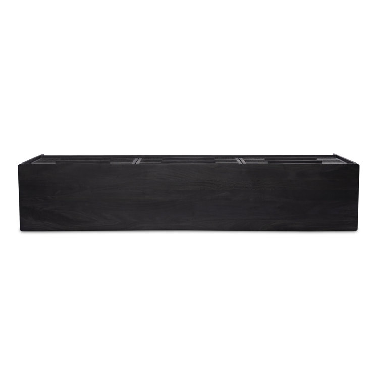 Black Coastal 9-Drawer Cane Front Dresser