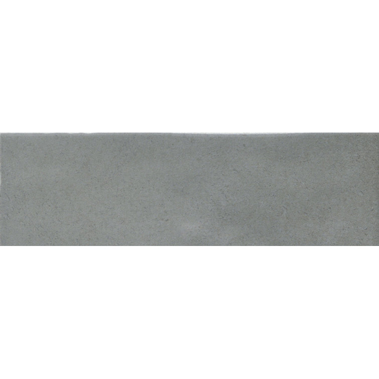Passion 3" x 8" Glossy Gray Porcelain Wall Tile