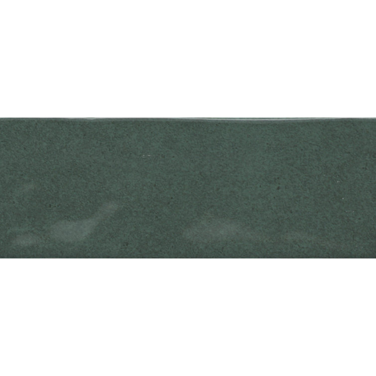 Verde 3x8 Glossy Porcelain Brick Look Wall Tile