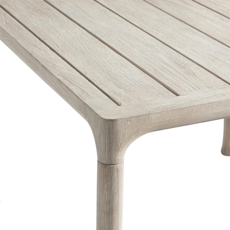 Siesta Key 42.5" Light Brown Teak Square Dining Table
