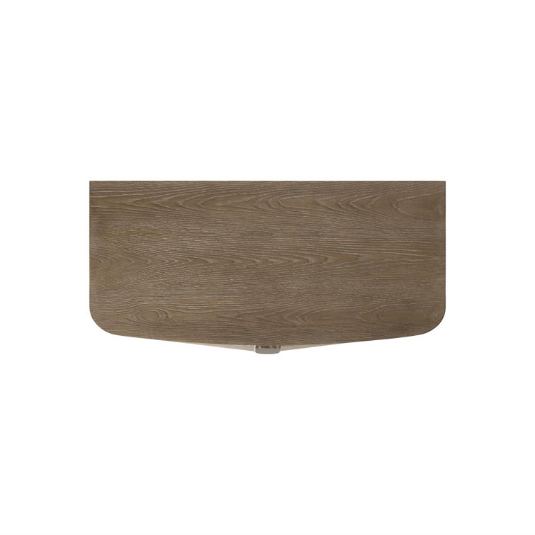 Aventura Transitional Brown 2-Drawer Nightstand with USB Ports