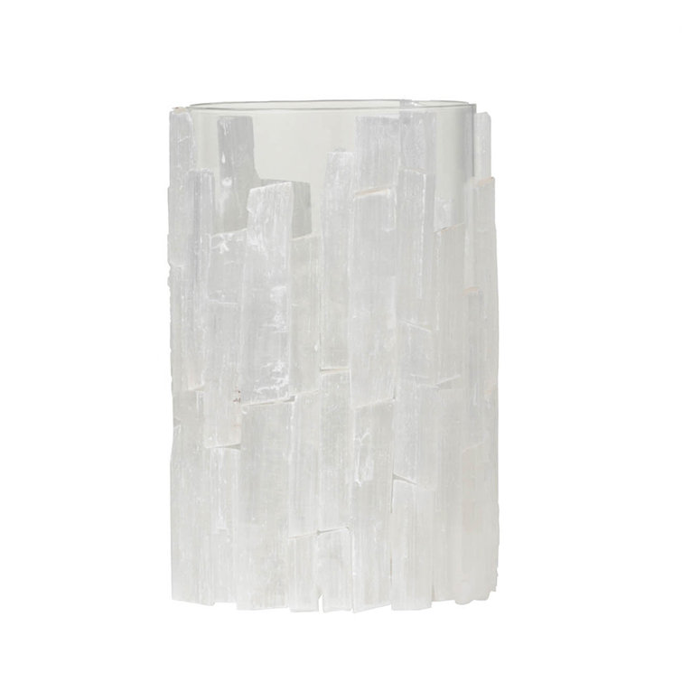 Elegant Crystal-Look Glass Hanging Lantern, 8" H x 5" W