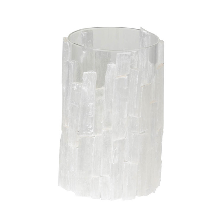 Elegant Crystal-Look Glass Hanging Lantern, 8" H x 5" W